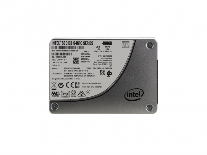 SSD-накопитель Intel D3-S4610 480GB 2.5" SATA 6Gb/s [SSDSC2KG480G801]