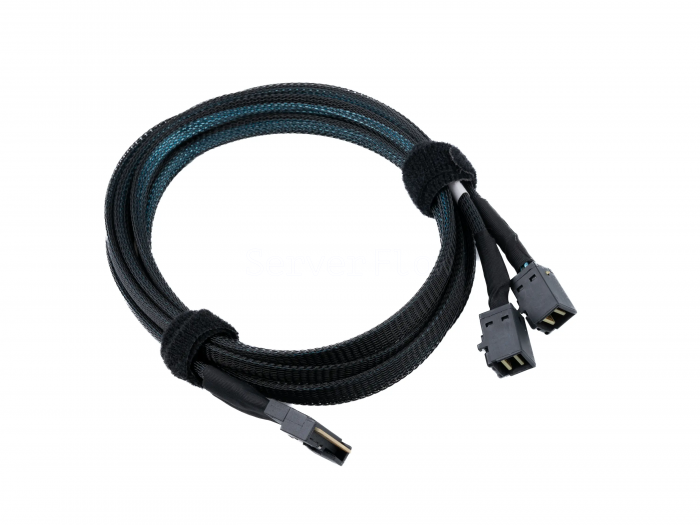 Кабель Slimline SAS SFF8654-8i - 2x SFF8643 (NVMe Connection) 1м