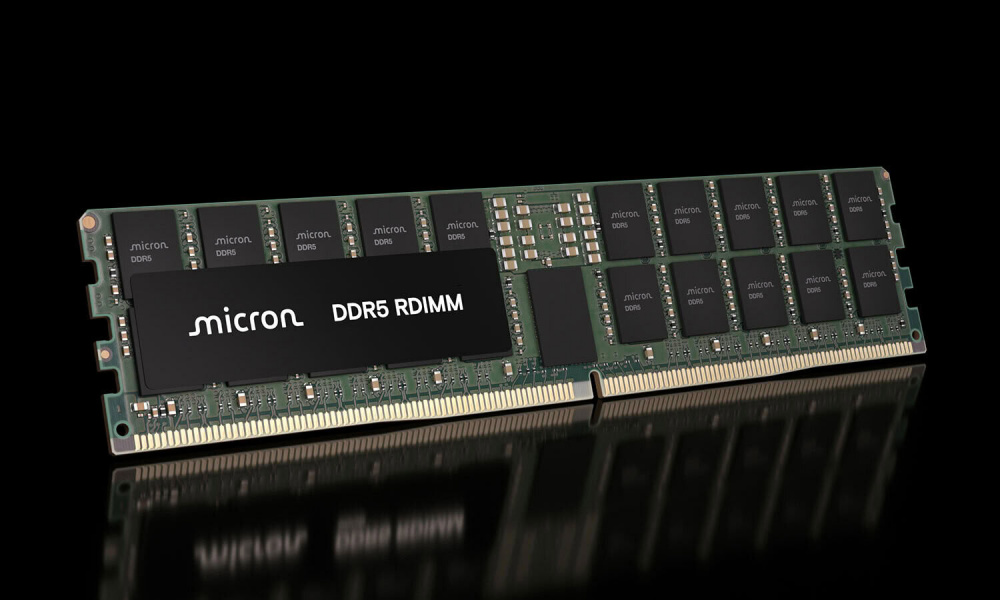 Micron анонсировала модули DDR5 RDIMM с емкостью 512 ГБ и скоростью 9200 MT/s