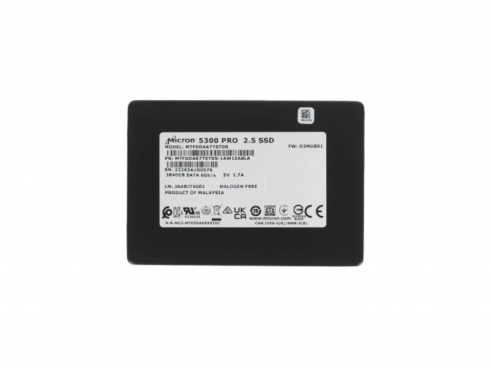 SSD-накопитель Micron (Lenovo) 5300 PRO 3.84TB 2.5" 6Gb/s [MTFDDAK7T6TDS-1AW1ZABLA]