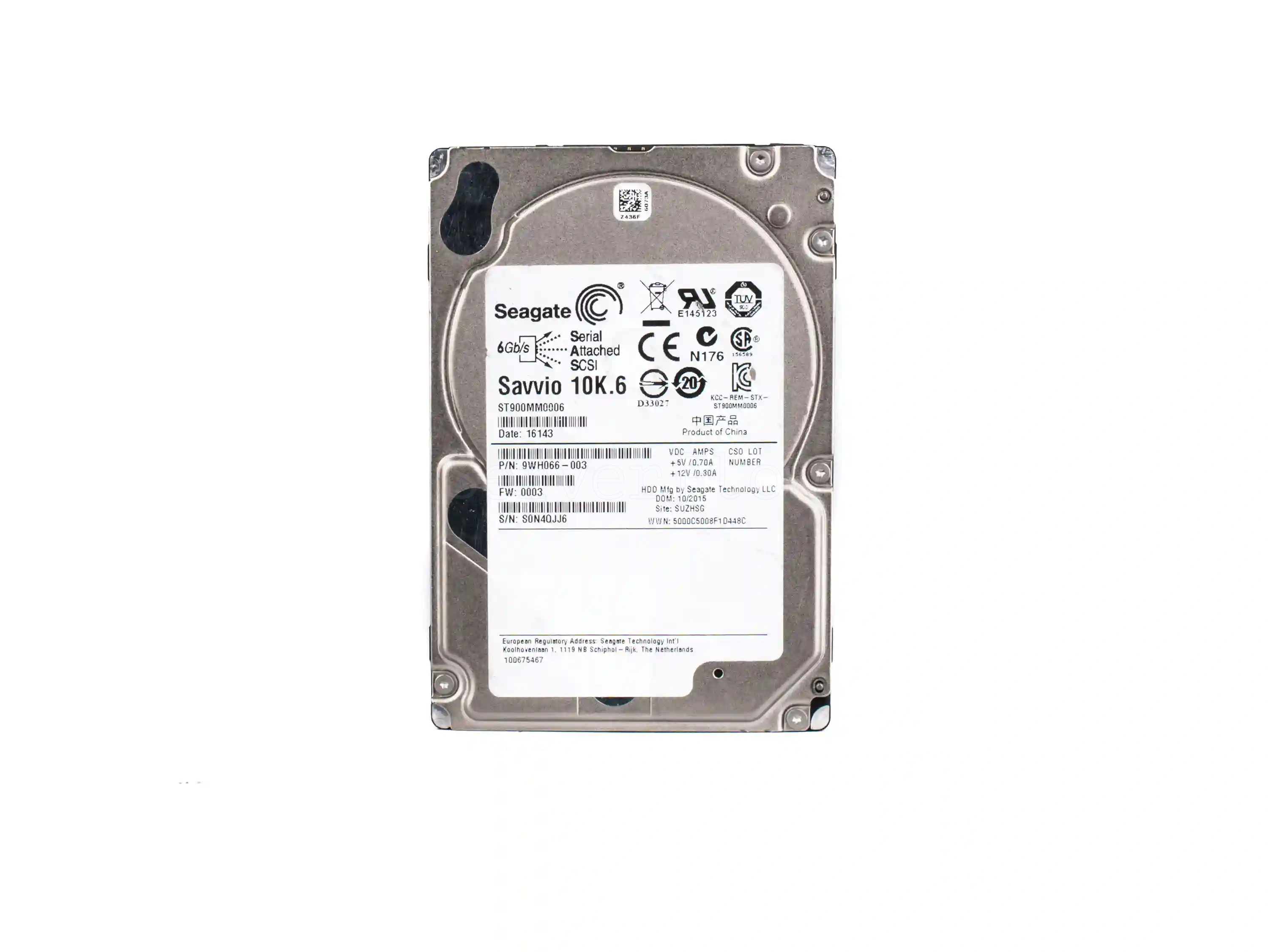 Жесткий диск Seagate 900GB 2.5" SAS 6Gb/s [ST900MM0006]