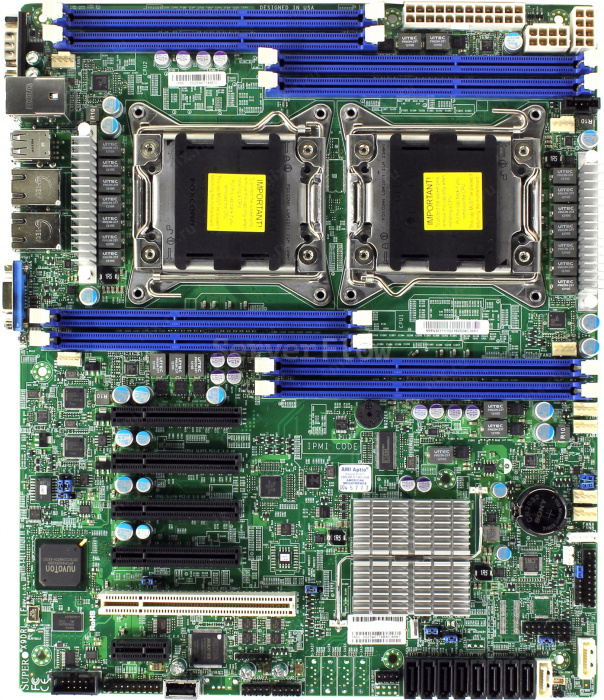 Материнская плата Supermicro X9DRL-iF(ATX, 2х E5 V1/V2, 8DIMM, 4x PCI-E x8, 2x 1GBe RJ45, 10x SATA, IPMI 2.0, C602)