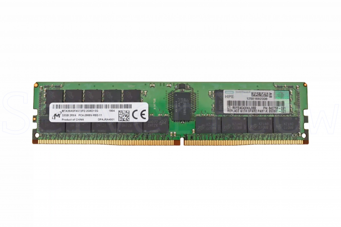 Оперативная память 32GB DDR4 ECC REG Micron 2666Mhz 2Rx4 [MTA36ASF4G72PZ-2G6 / 840758-091] (HPE Сертификат)