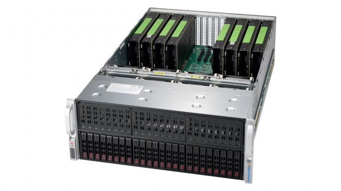 Supermicro SuperServer 4028GR-TR 4U 24SFF (SAS/SATA 12GBe, 2x 2000W, 24DIMM, 2CPU, 8х PCI-E 3.0 x16)