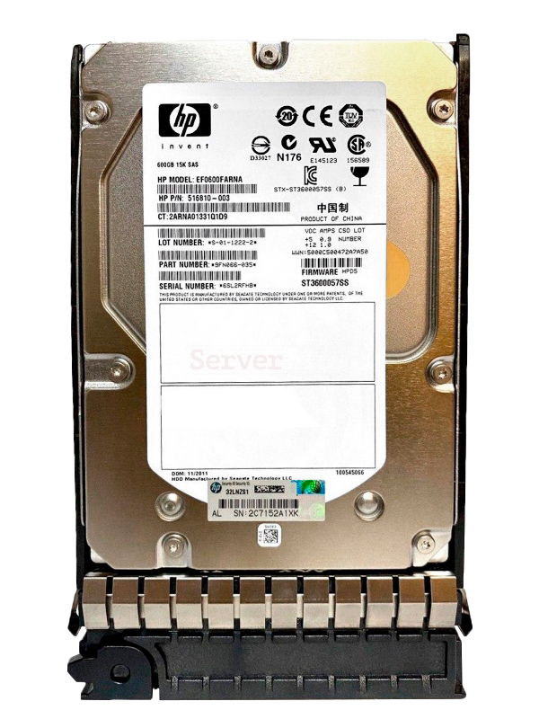 Жесткий диск 600GB HDD 3.5" SAS 12Gb/s HP AP872A (583718-001)