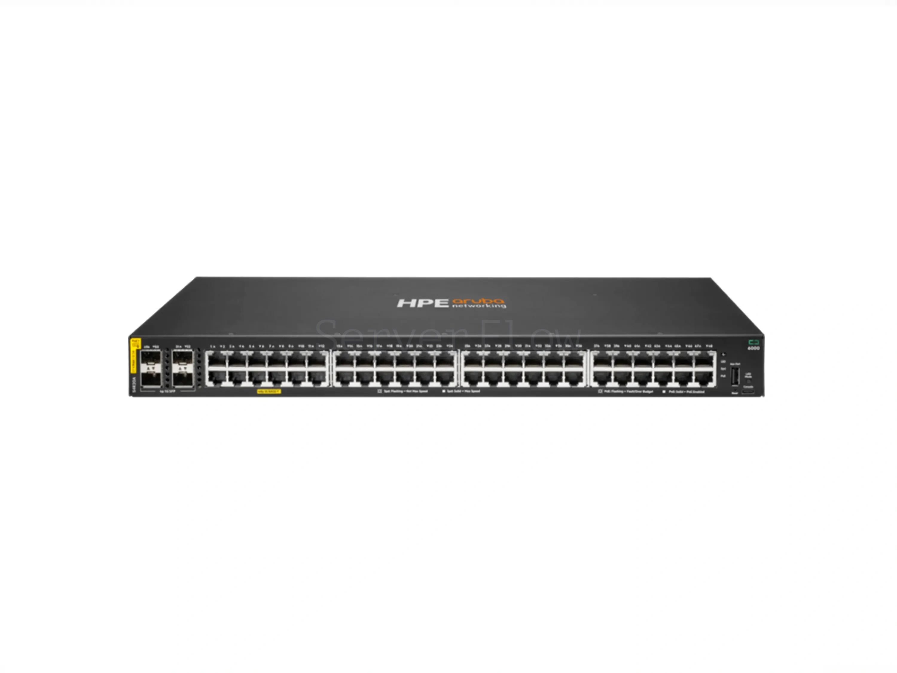 Коммутатор HPE Aruba CX 6000 48G Class4 PoE 4SFP 740W TAA (48x RJ-45 1 Гбит/с, 4x SFP 1 Гбит/с) [S4R20A]
