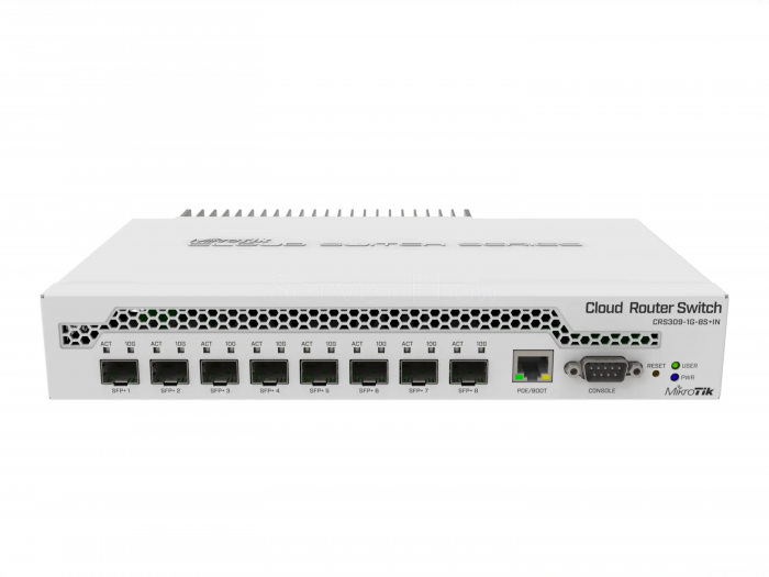 Коммутатор MikroTik CRS309-1G-8S+IN (1x RJ45 1 Гбит/с, 8x SFP+ 10 Гбит/с)