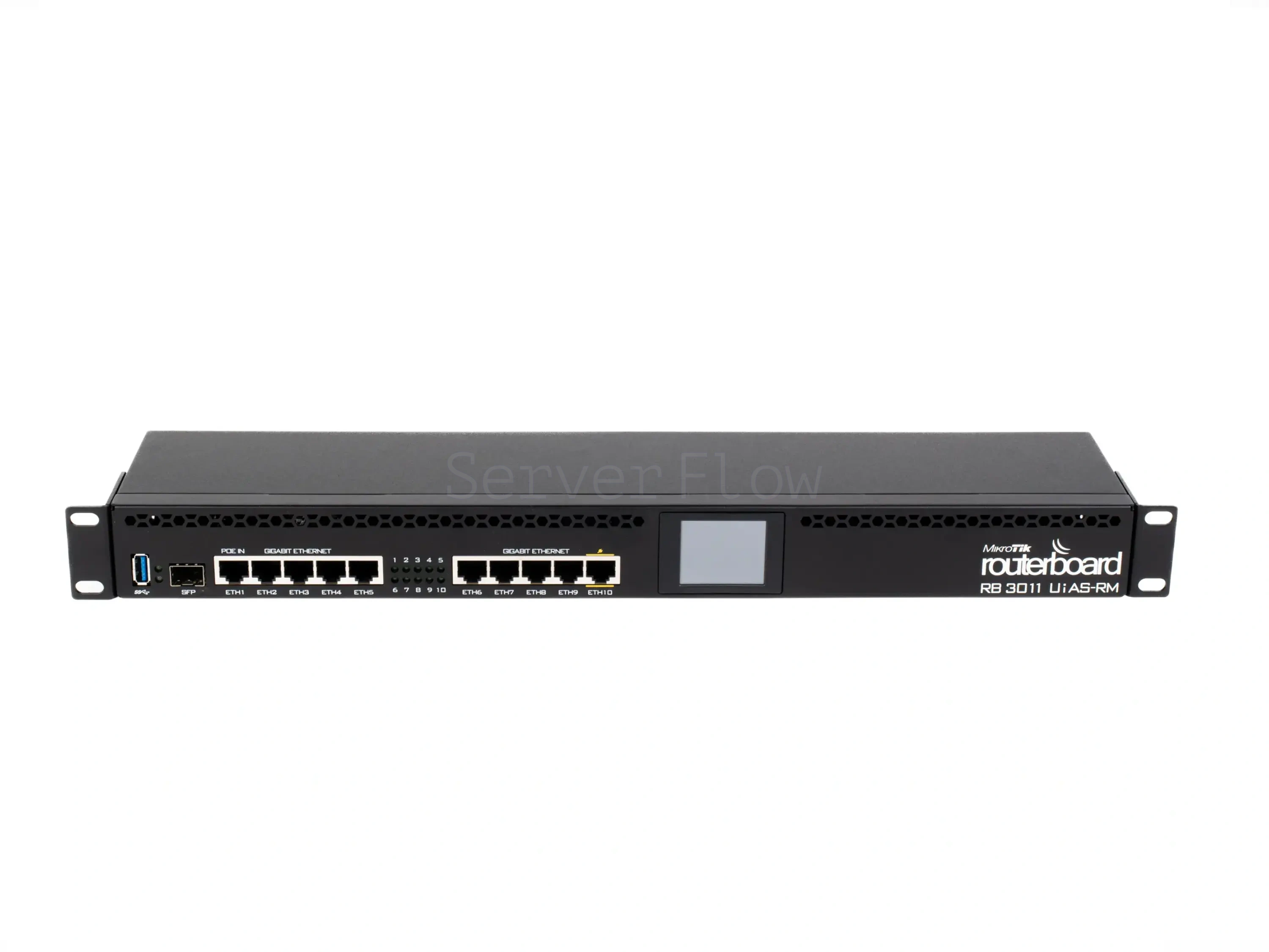 Коммутатор MikroTik RB3011UIAS-RM (10х RJ45 1 Гбит/с, 1х SFP 1 Гбит/с)