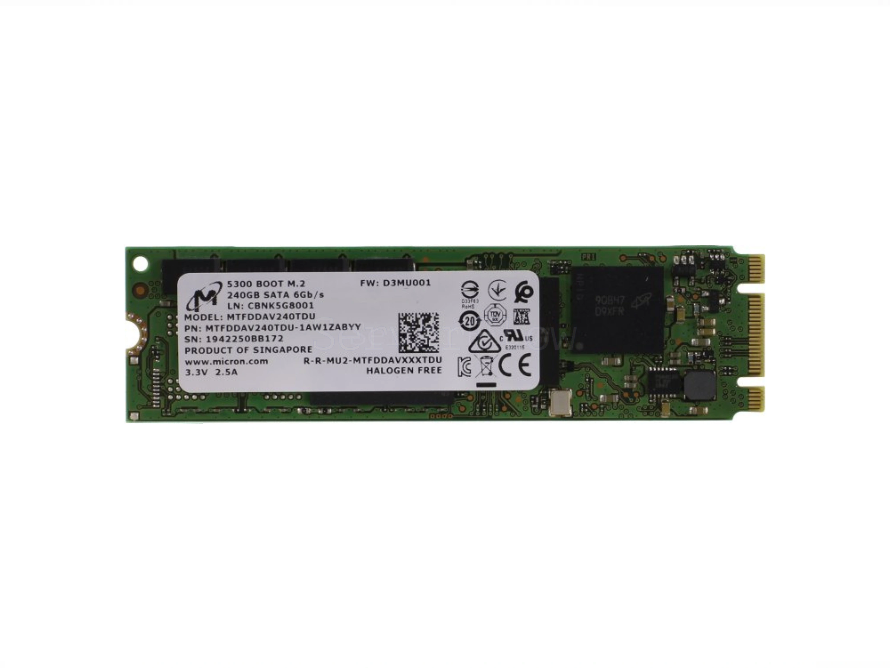 SSD-накопитель Micron 5300 BOOT 240GB M2 [MTFDDAV240TDU-1AW1ZABYY]