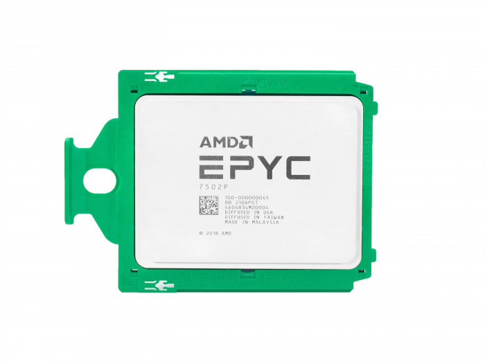 Процессор AMD EPYC 7502P (32c/64t, 2.5GHz-3.35GHz, 180W)