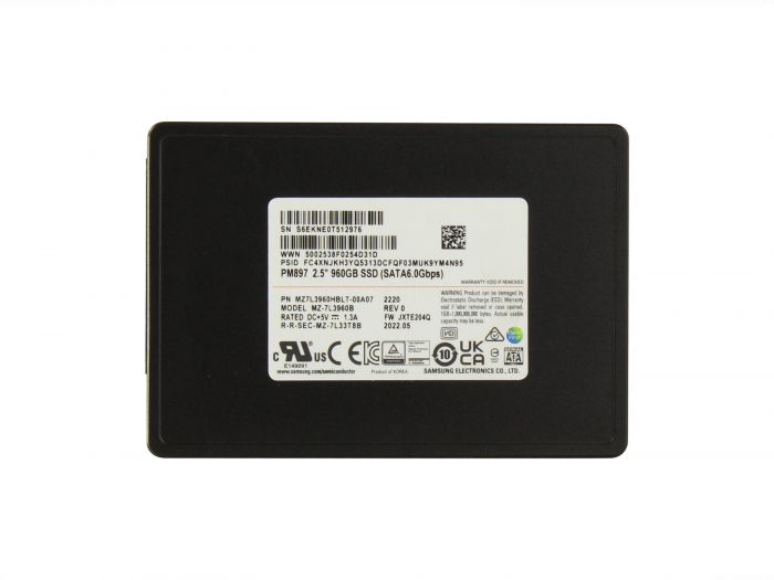 SSD-накопитель Samsung PM897 960GB 2.5" SATA 6Gb/s [MZ7L3960HBLT-00B7C]