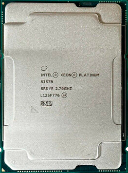 Процессор Intel Xeon Platinum 8357B (32c/64t, 2.7GHz-3.5GHz, 235W)