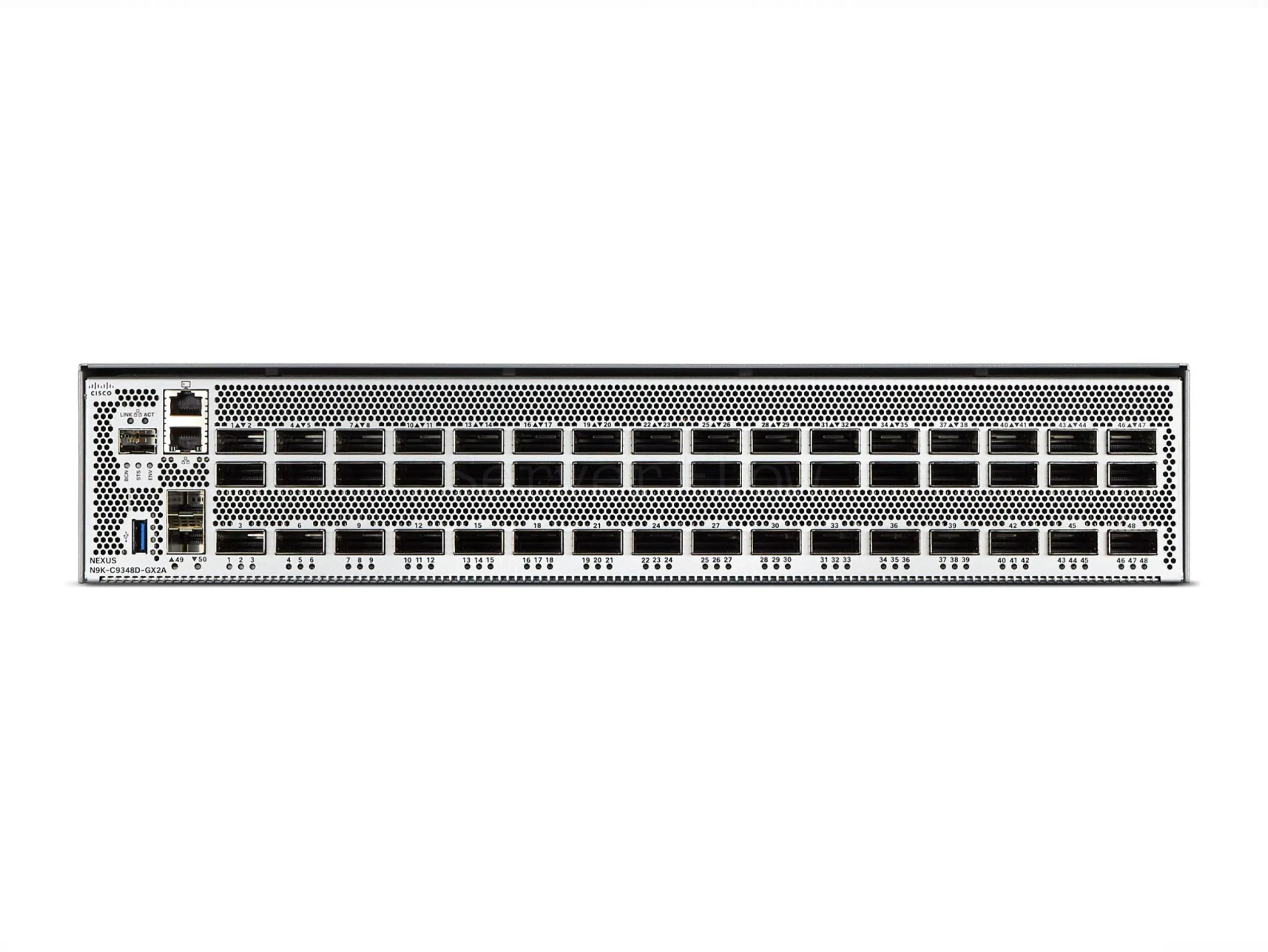 Коммутатор Cisco Nexus N9K-C9348D-GX2A (48x QSFP-DD 400 Гбит/с, 2x SFP+ 10 Гбит/с) - PE