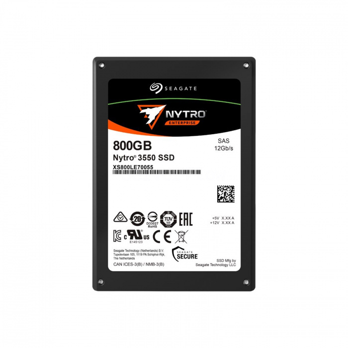 SSD-накопитель Seagate Nytro 3550 SED SAS 12G 800GB [XS800LE70055]