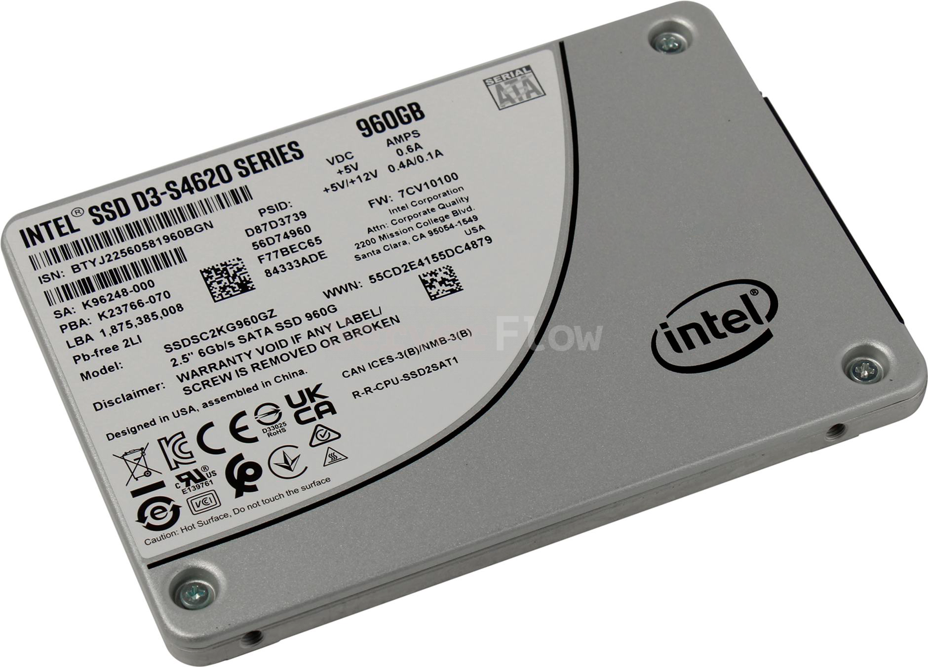 SSD-накопитель Intel D3-S4620 960GB