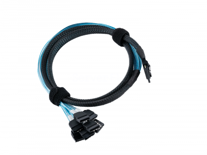 Кабель Slimline SAS SFF8654-8i - 8x SATA 1м