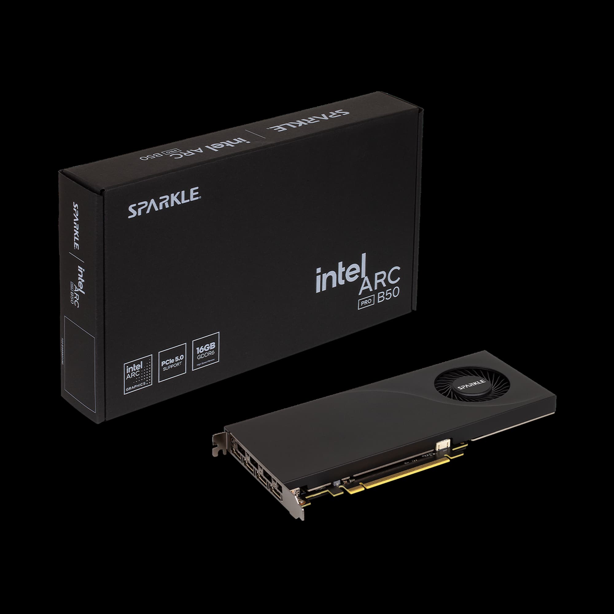 Sparkle представляет Intel Arc Pro B50 в однослотовом исполнении с 16 ГБ GDDR6