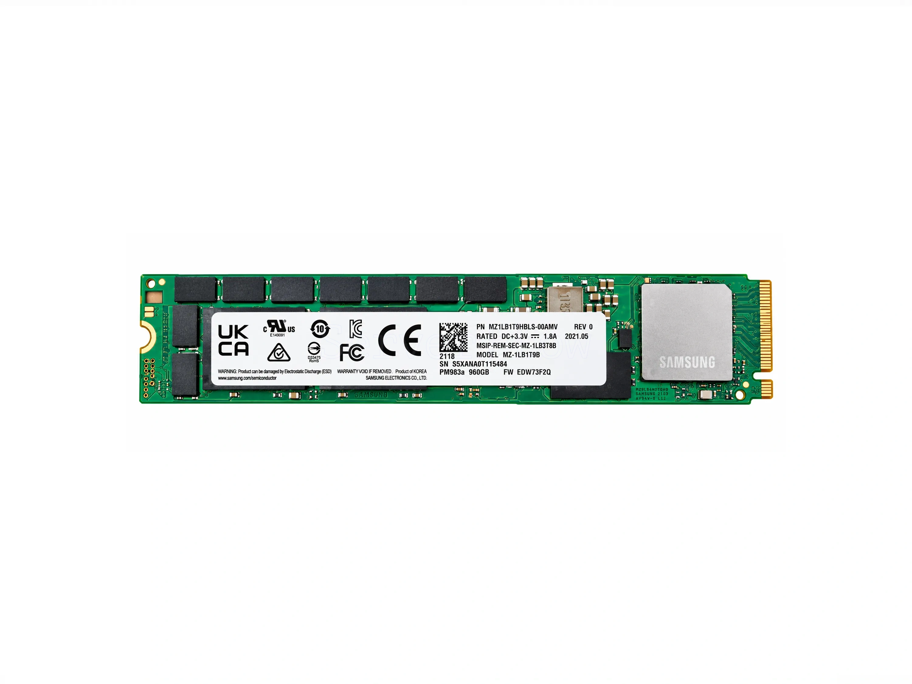 SSD-накопитель Samsung PM983a 960GB M2 [MZ1LB960HBJR-00AMV]