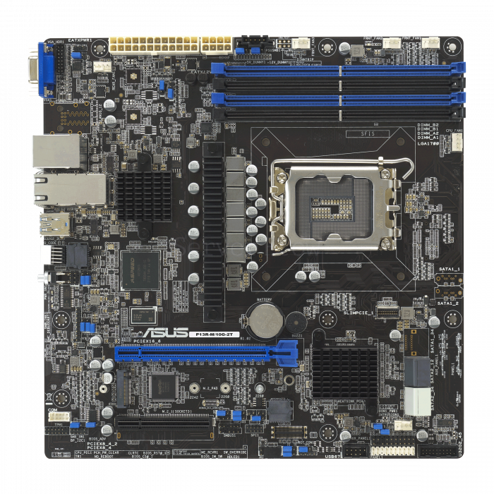 Материнская плата ASUS P13R-M/10G-2T (Mirco-ATX, LGA1700, 4 DIMM)