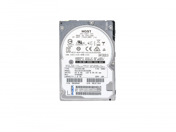 Жесткий диск HGST (IBM) 1.8TB 2.5" SAS 12Gb/s [HUC101818CS4200]