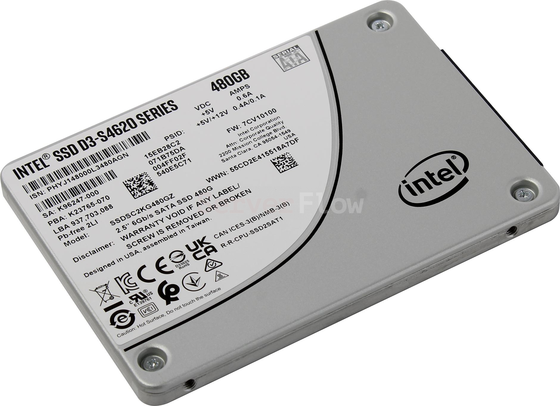 SSD-накопитель Intel D3-S4620 480GB