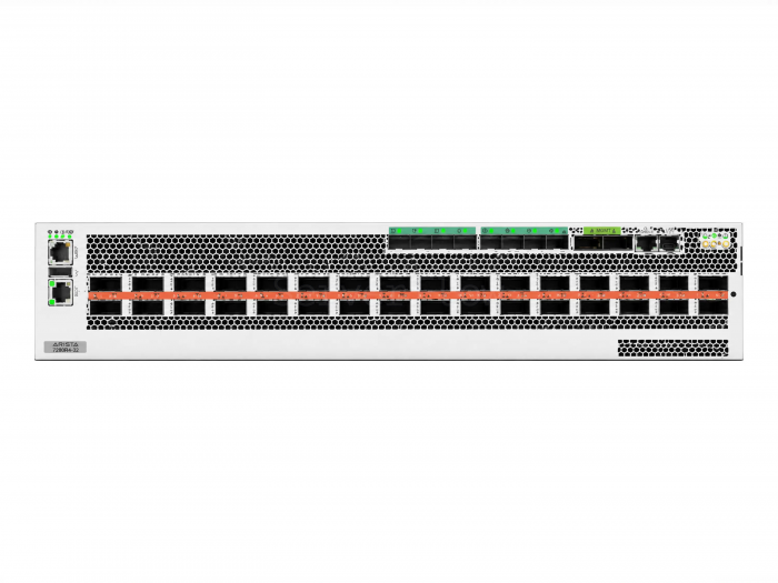 Коммутатор Arista DCS-7280R4-32DE-F (32x QSFP-DD 800 Гбит/с, 8x SFP28 25 Гбит/с)