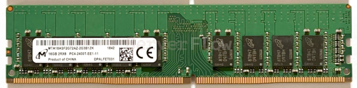 Оперативная память 16GB DDR4 ECC UDIMM Micron 2400Mhz 2Rx8(MTA18ASF2G72AZ-2G3B1ZI, MTA18ASF2G72AZ-2G3B1ZK)