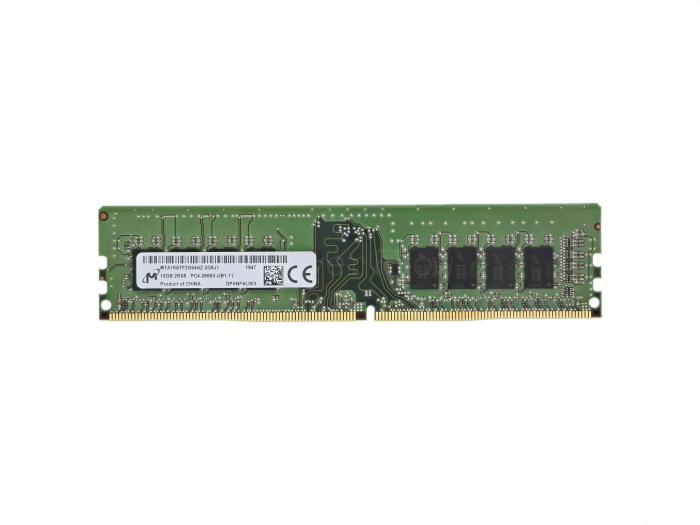 Оперативная память 16GB DDR4 ECC UDIMM Micron 2666Mhz 2Rx8 [MTA18ASF2G72AZ-2G6]