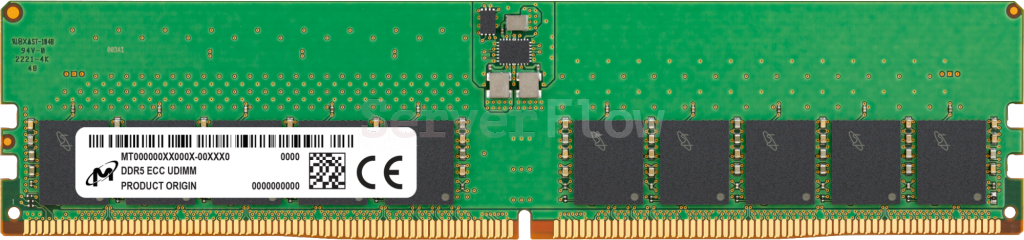 Оперативная память DDR5 UDIMM ECC 4800MHz 32GB Micron 2Rx8