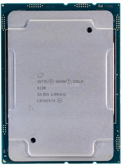 Процессор Intel Xeon Gold 6138 (20c/40t, 2GHz-3.7GHz, 125W)