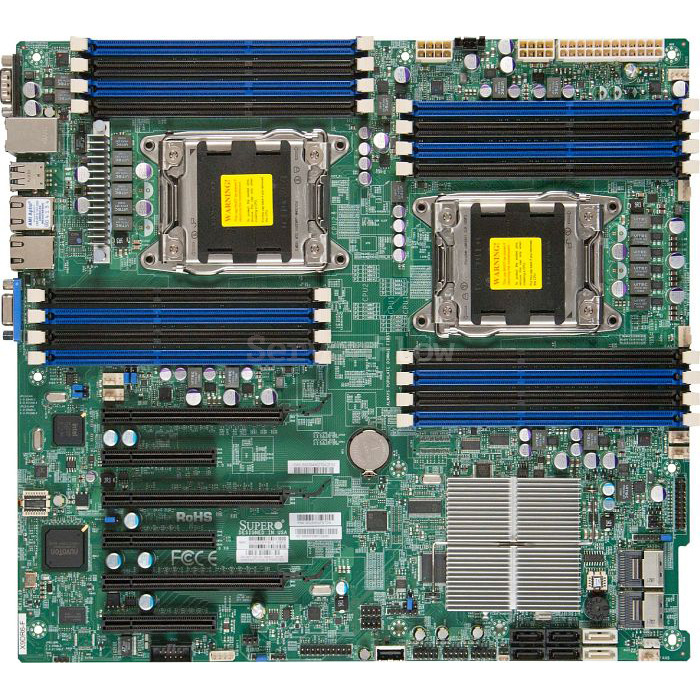 Материнская плата Supermicro X9DR3-F(EATX, 2х E5 V1/V2, 16DIMM, 3x PCIe x16,  2x 1GBE RJ45, 10x SATA, IPMI 2.0, C606, 2x SFF8087)