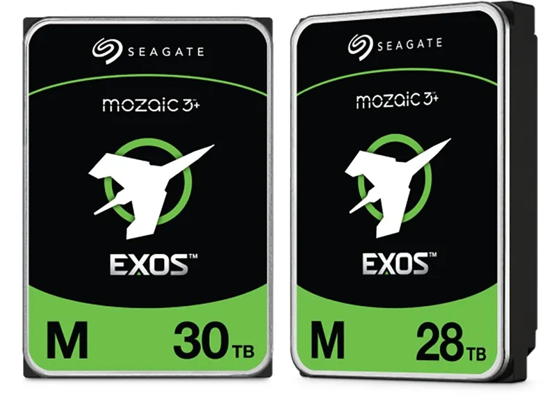 Массовые поставки 30 ТБ HDD Exos M и IronWolf Pro от Seagate начались: решения на базе технологии HAMR стоят $600