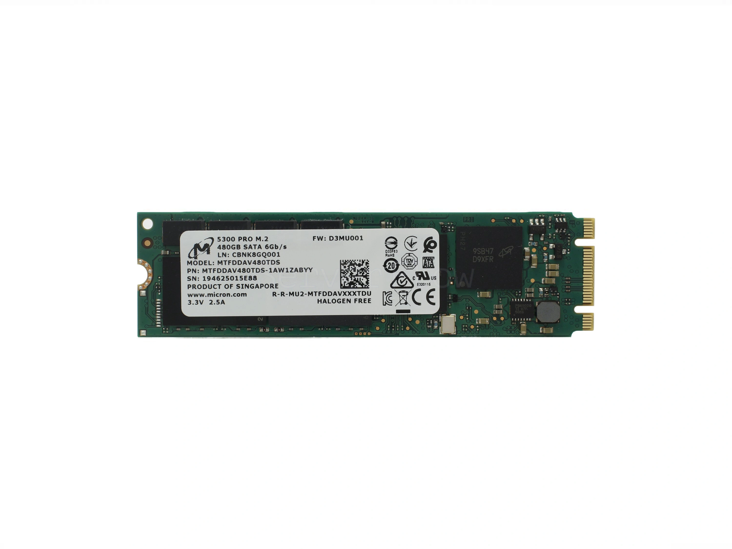 SSD-накопитель Micron 5300 PRO 480GB M2 [MTFDDAV480TDS-1AW1ZABYY]