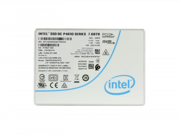 SSD-накопитель Intel DC P4610 7.68TB 2.5" U.2 [SSDPE2KE076T801]