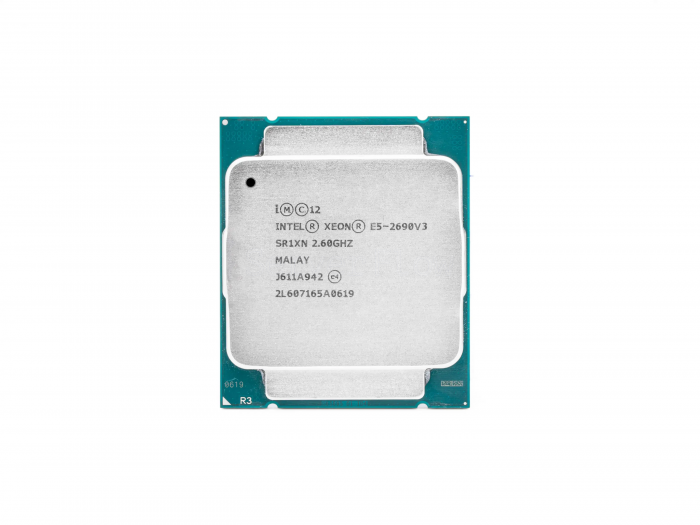 Процессор Intel Xeon E5 2690v3 (12c/24t, 2.6GHz-3.5GHz, 135W)