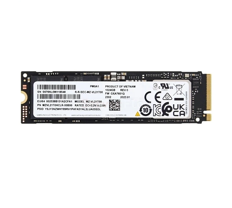 Твердотельный накопитель M2 SSD Samsung PM9A1 PCIe 4.0 2TB 0.33DWPD(Новый)