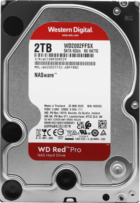 Жесткий диск WD Red Pro 2TB 3.5" SATA 6GB/s [WD2002FFSX]