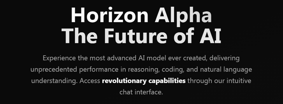 Horizon Alpha: неофициальный предшественник GPT-5