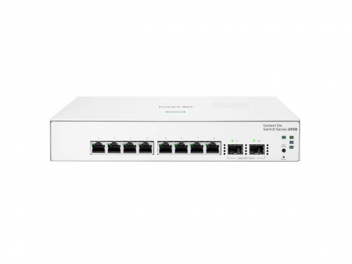 Коммутатор HPE Networking Instant On 1930 8G 2SFP (8x RJ-45 1 Гбит/с, 2x SFP 1 Гбит/с) [JL680A]