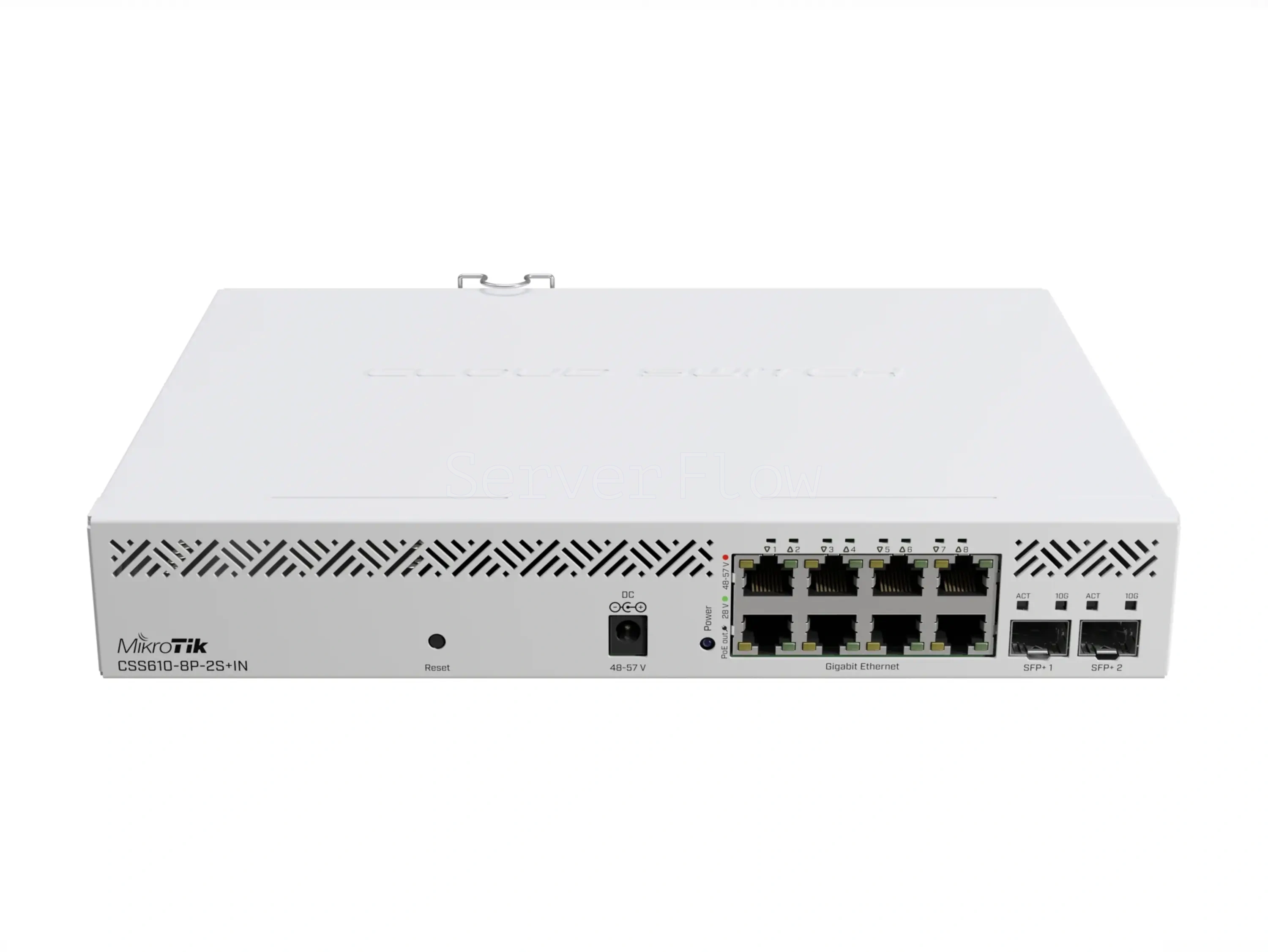 Коммутатор MikroTik CSS610-8P-2S+IN (8x RJ45 1 Гбит/с, 2x SFP+ 10 Гбит/с)