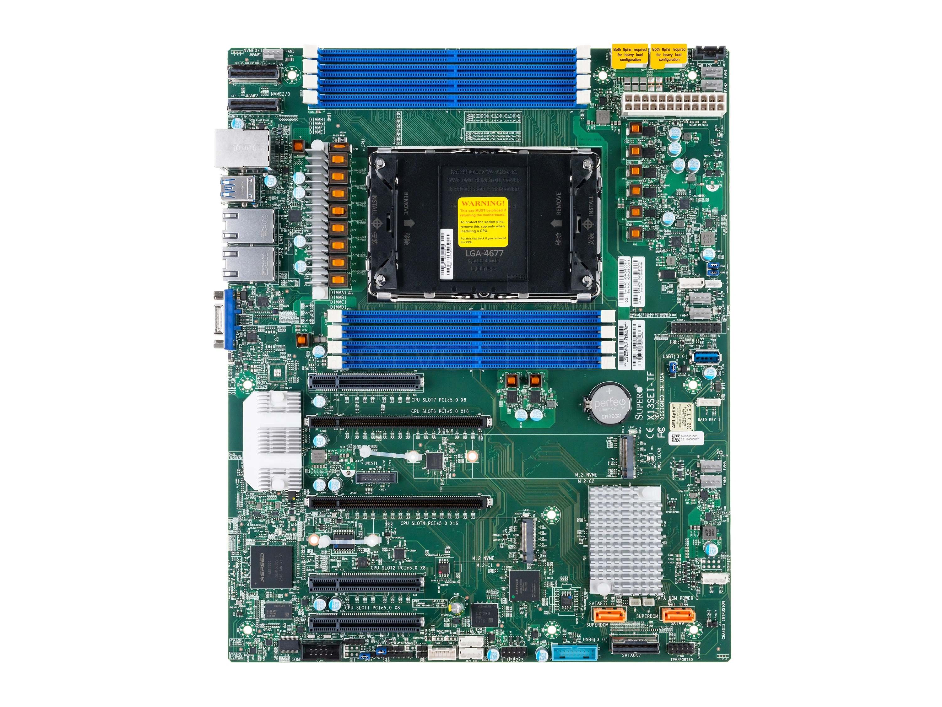 Материнская плата Supermicro X13SEI-TF [E-ATX, LGA4677, 8 DIMM] [MBD-X13SEI-TF]