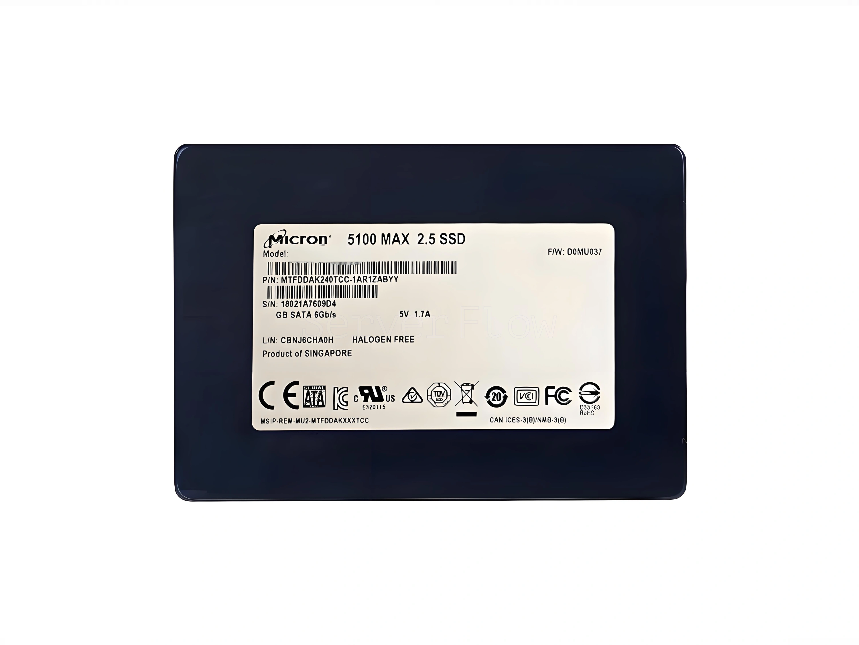SSD-накопитель Micron 5100 MAX 960GB 2.5" 6Gb/s [MTFDDAK960TCC]