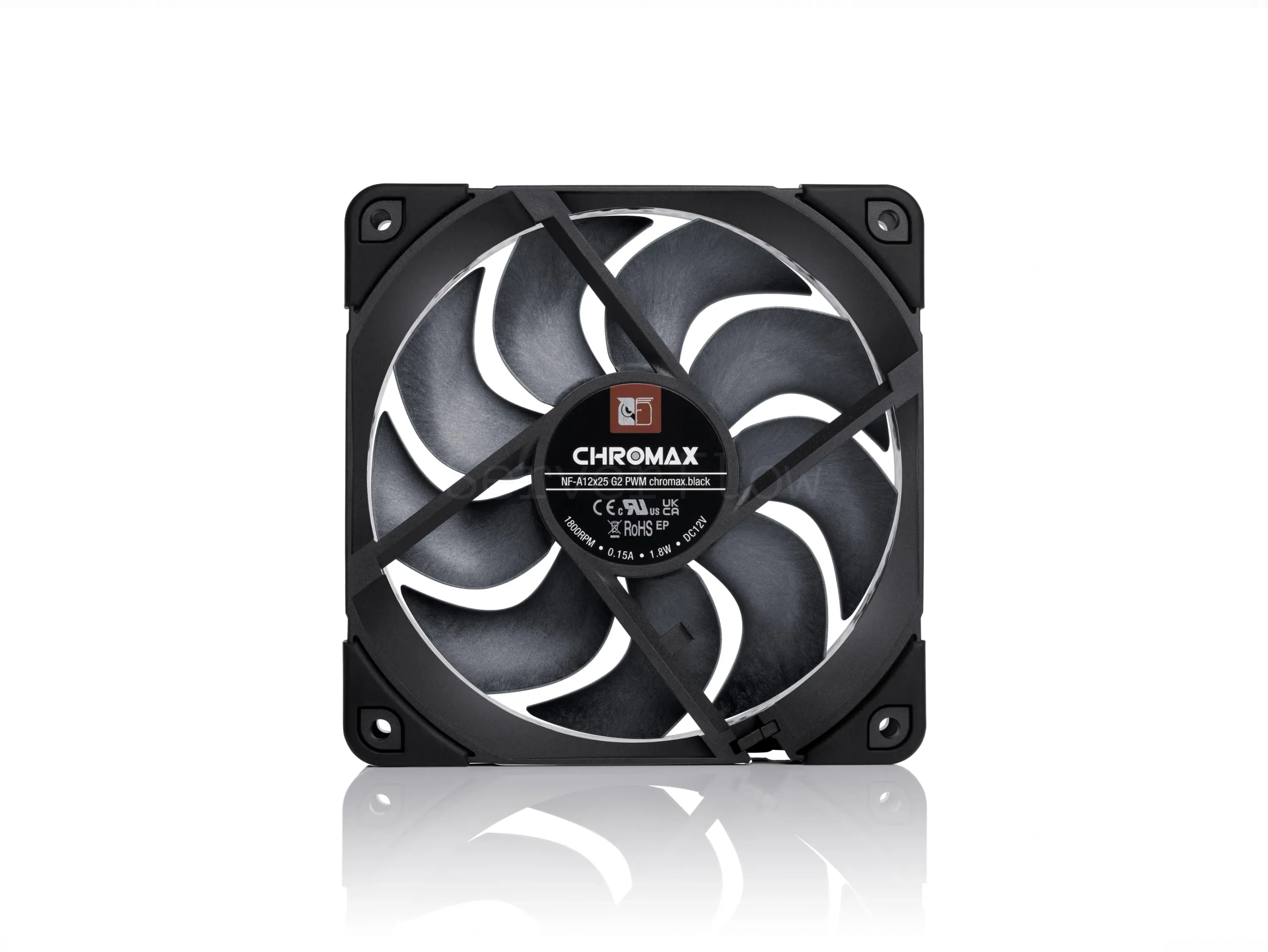 Корпусный вентилятор Noctua NF-A12x25 G2 PWM chromax.black 120mm