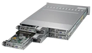 Блейд Supermicro SuperServer 2028TP-HTR-SIOM 2U 4x 6SFF (SAS/SATA 12GBe, 2x 2000W, 4x16DIMM, 4x2CPU)