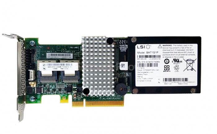 RAID контроллер LSI MegaRAID 9260-8i (SAS/SATA, 512Mb Cache)