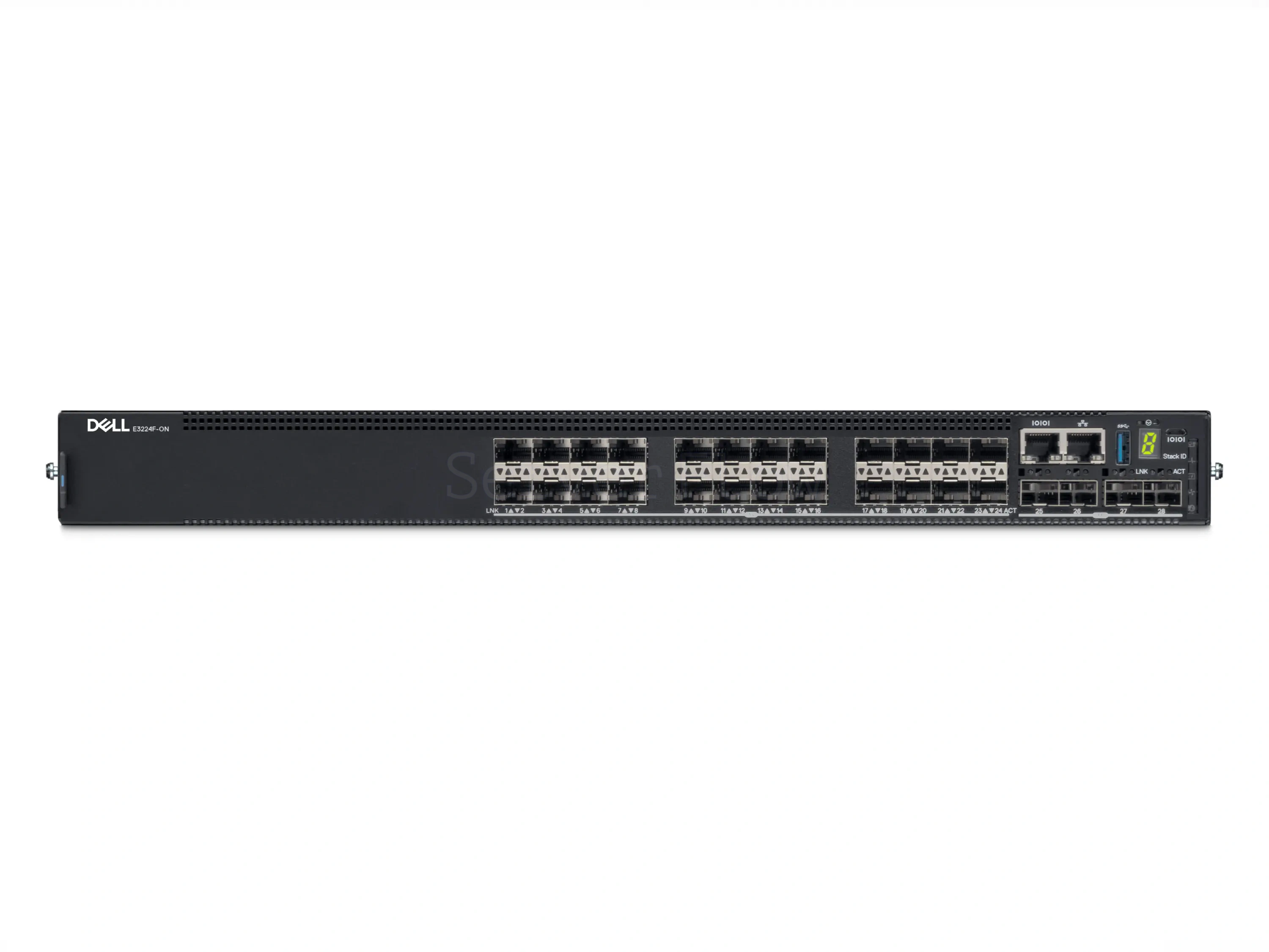 Коммутатор Dell PowerSwitch E3224F-ON IO/PS Airflow (24x SFP 1 Гбит/с, 4x SFP+ 10 Гбит/с, 2x QSFP28 100 Гбит/с)