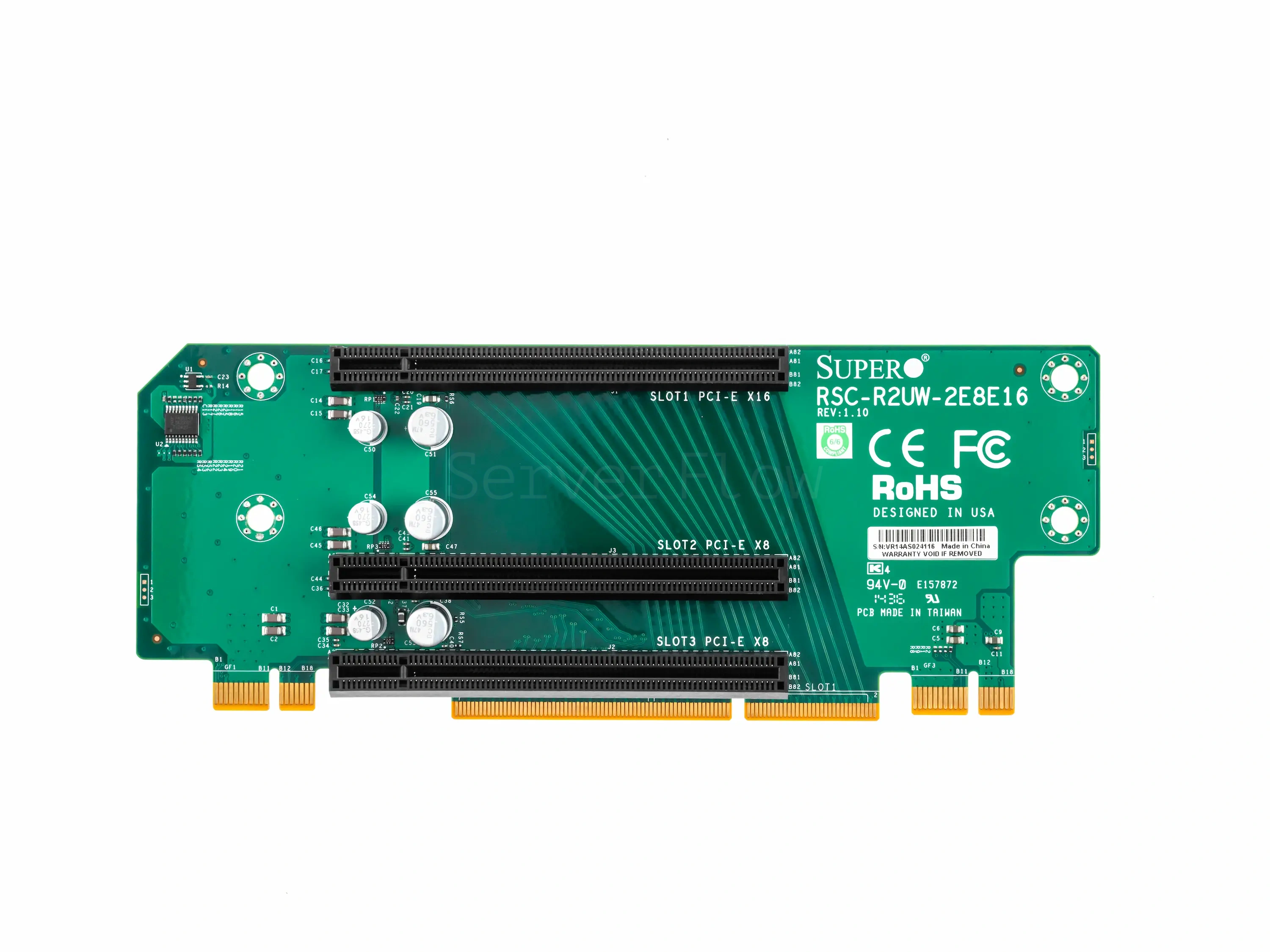 Райзер-карта Supermicro RSC-R2UW-2E8E16 (3х PCI-e x16)