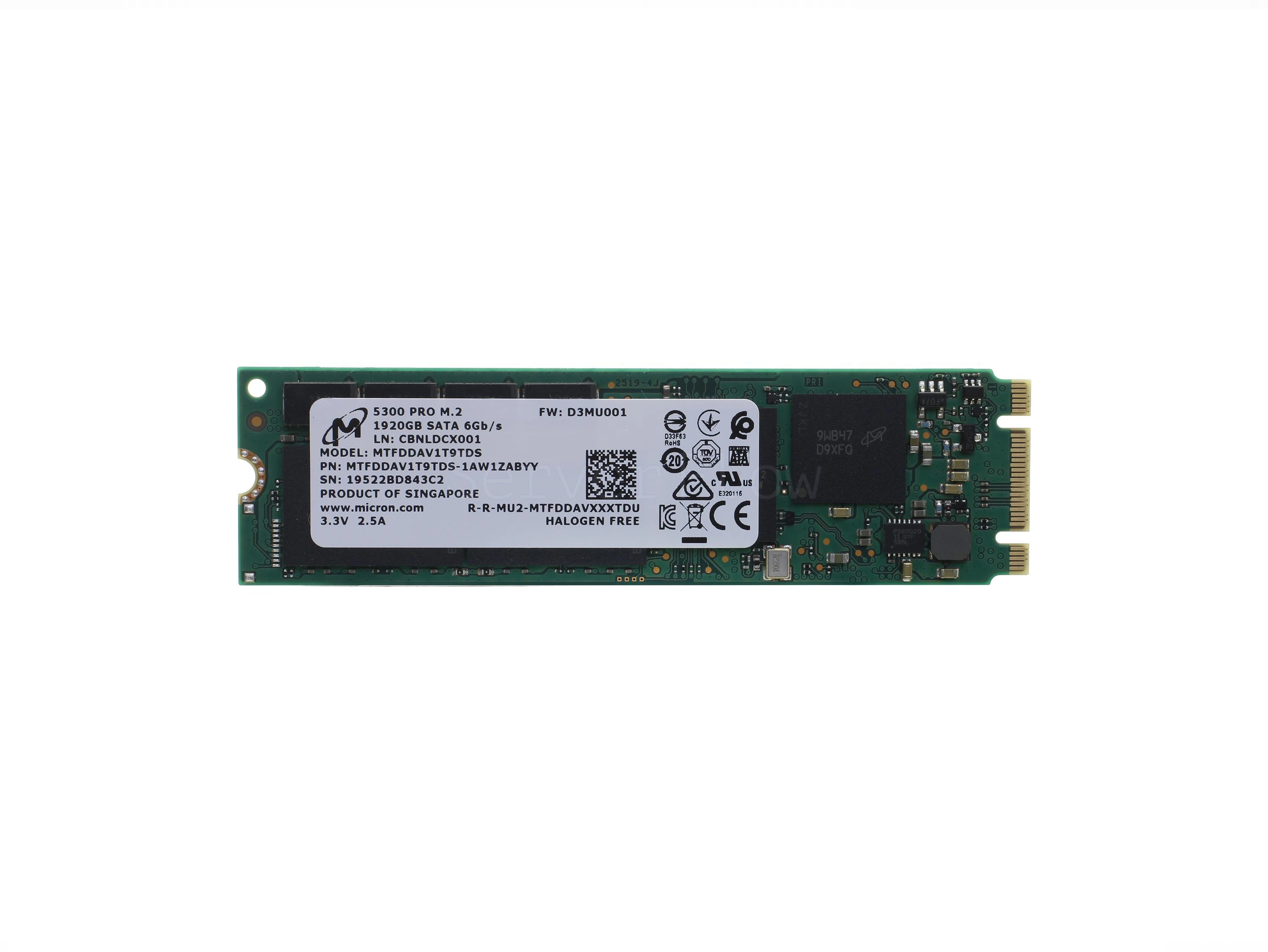 SSD-накопитель Micron 5300 PRO 1.92TB M2 [MTFDDAVIT9TDS-1AW16ABYY]