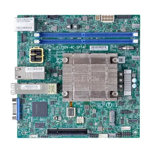 Материнская плата X12SDV-10C-SPT4F (Intel® Xeon® Processor D-1749NT, MATX)