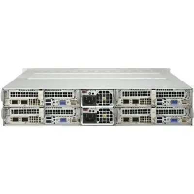 Блейд Supermicro SuperServer 2028TP-HTR-SIOM 2U 4x 6SFF (SAS/SATA 12GBe, 2x 2000W, 4x16DIMM, 4x2CPU)